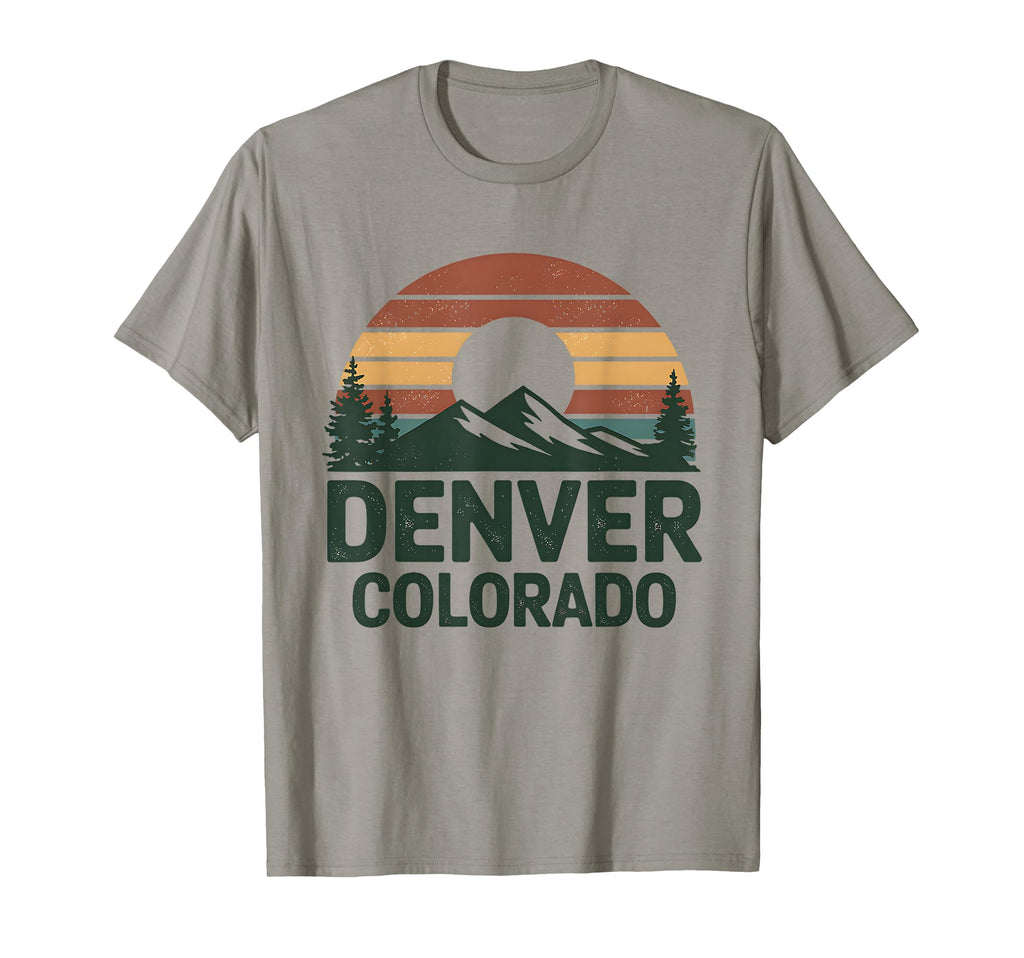 Denver Colorado Mountain Sunset T-Shirt - Aesthetic Graphic for Adults - T-Shirt, Sweatshirt, Hoodie
