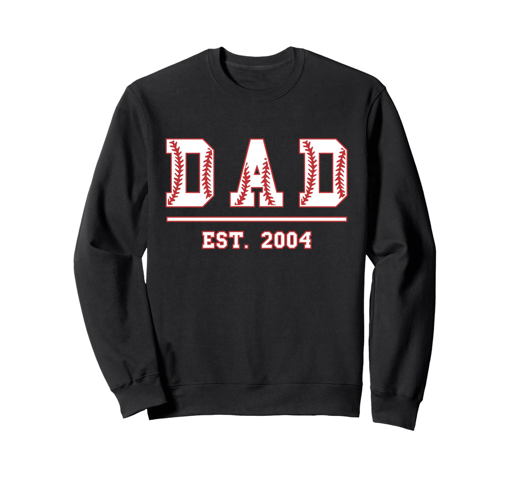 Dad Est 2004 Funny Sports Year Sweatshirt - Fun Novelty Design for Adults - T-Shirt, Sweatshirt, Hoodie