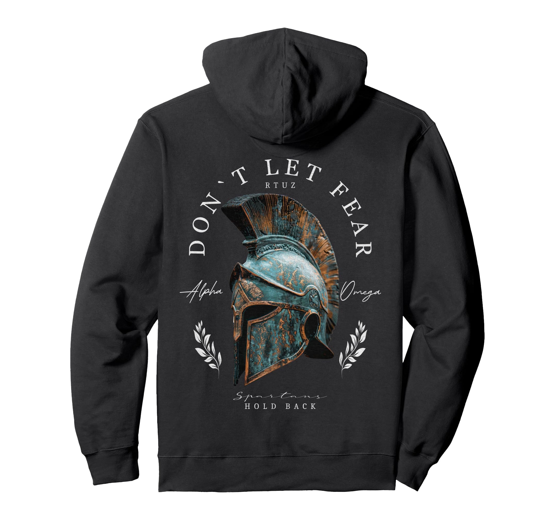 Back Spartan Helmet Warrior Y2K Hoodie - Novelty Apparel for Adults - T-Shirt, Sweatshirt, Hoodie