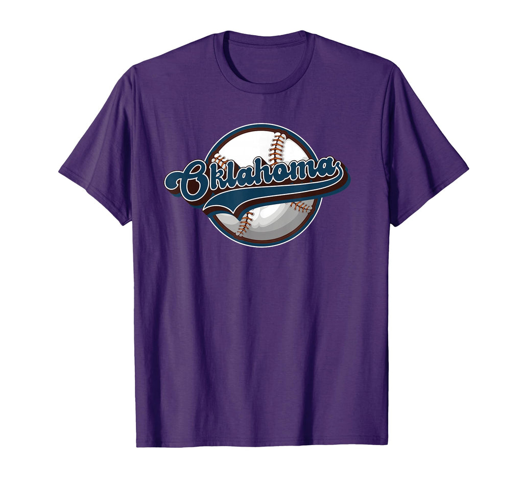 Oklahoma Baseball Throwback T-Shirt - Novelty Apparel Men Women - T-Shirt, Sweatshirt, Hoodie