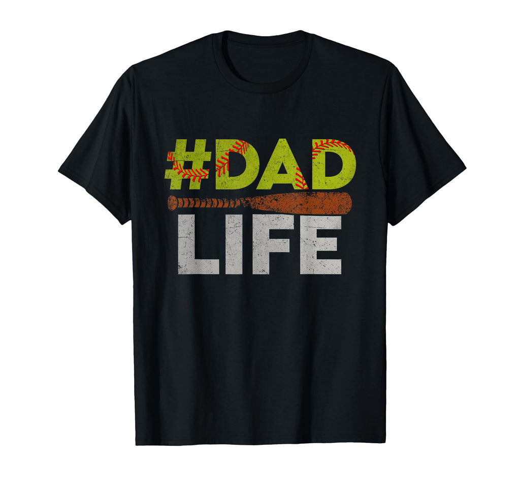 Softball Baseball Dad Life Fathers T-Shirt - Minimalist Print for Adults - T-Shirt, Sweatshirt, Hoodie