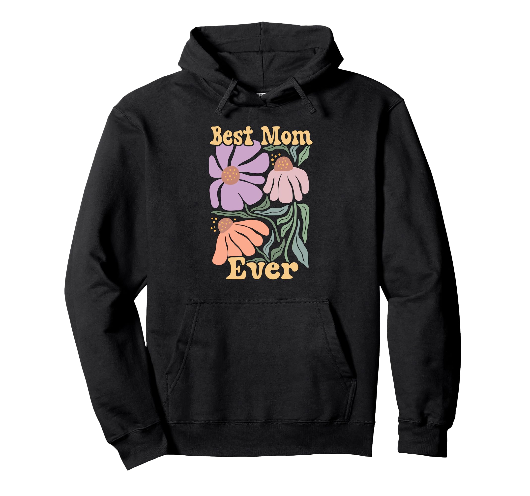 Supercute Love Her Floral Groovy Boho Hoodie - Unique Graphic Men Women - T-Shirt, Sweatshirt, Hoodie