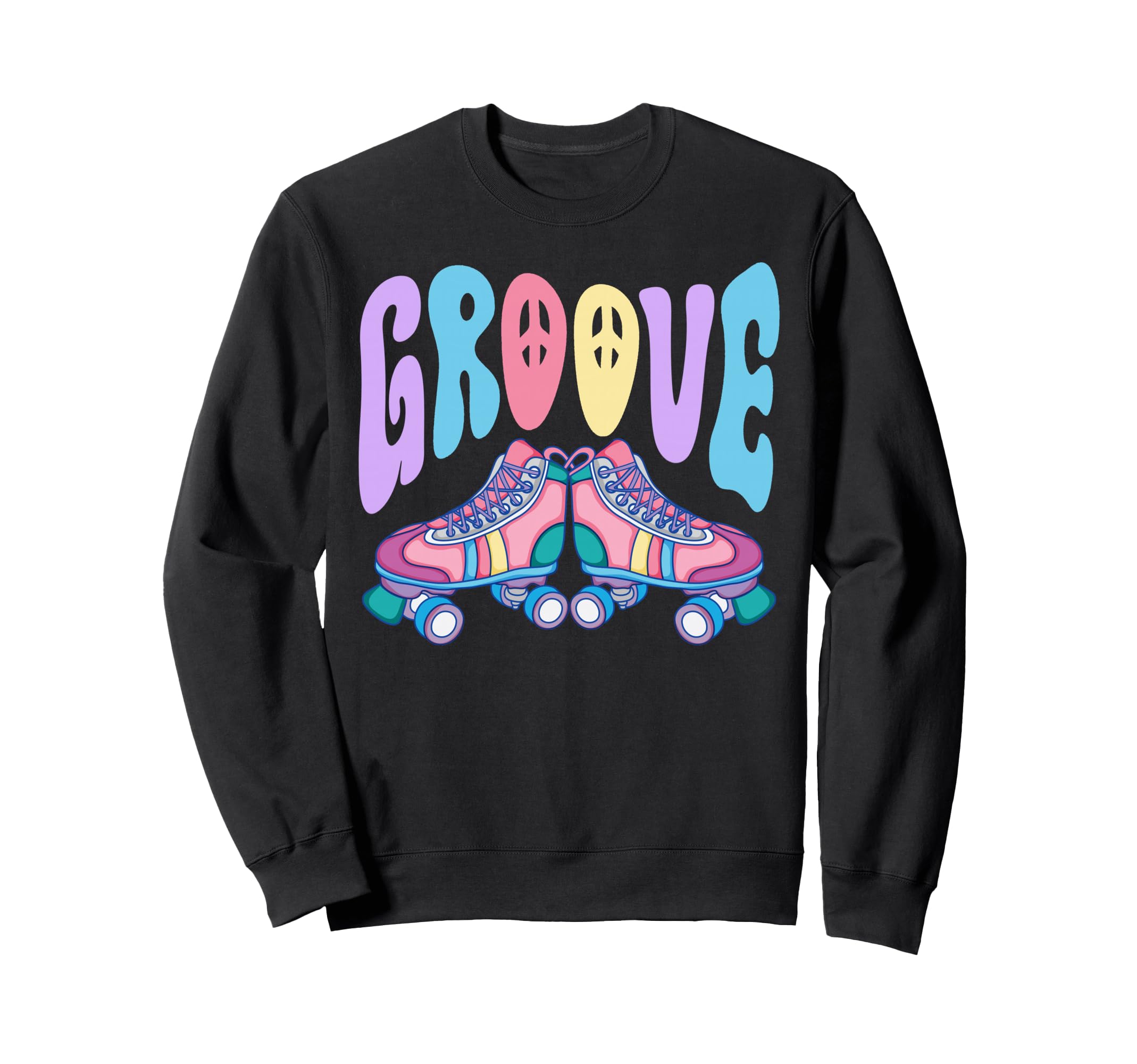 Roller Skating Skate 1970S Groove Sweatshirt - Aesthetic Graphic for Adults - T-Shirt, Sweatshirt, Hoodie