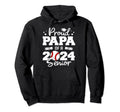 Proud Papa 2024 Senior Funny Baseball 2024 Hoodie - Trendy Graphic Unisex - T-Shirt, Sweatshirt, Hoodie
