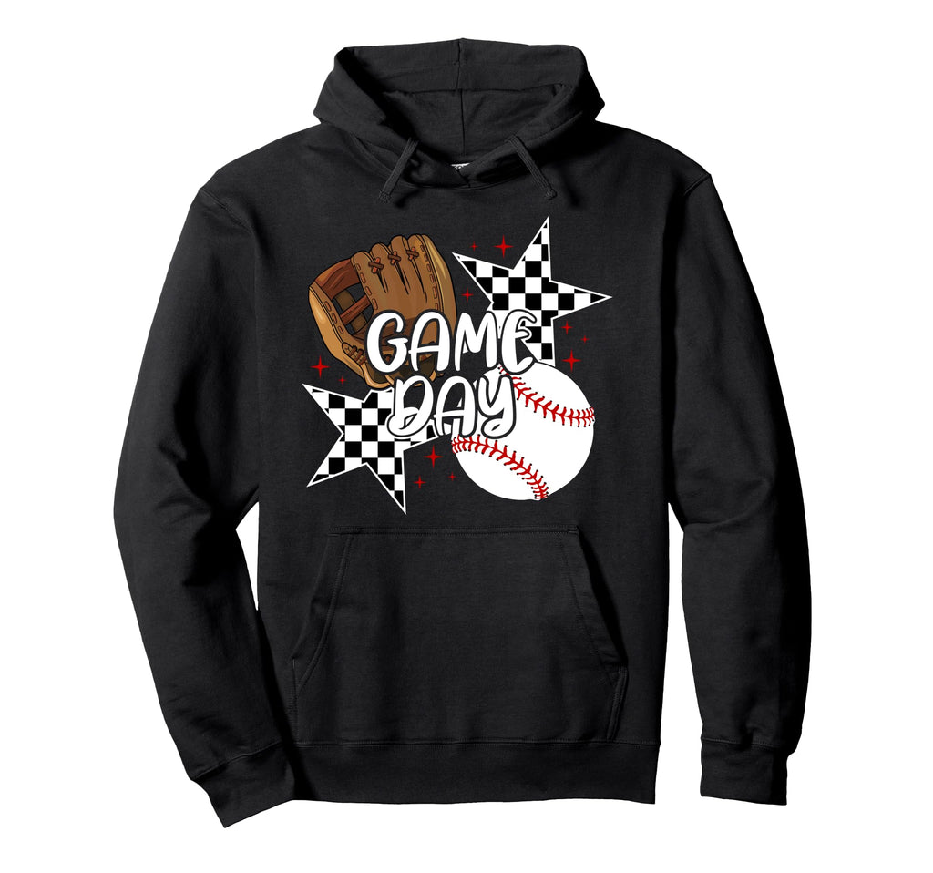 Game Day Funny Baseball Game Day Hoodie - Fun Novelty Design Unisex - T-Shirt, Sweatshirt, Hoodie