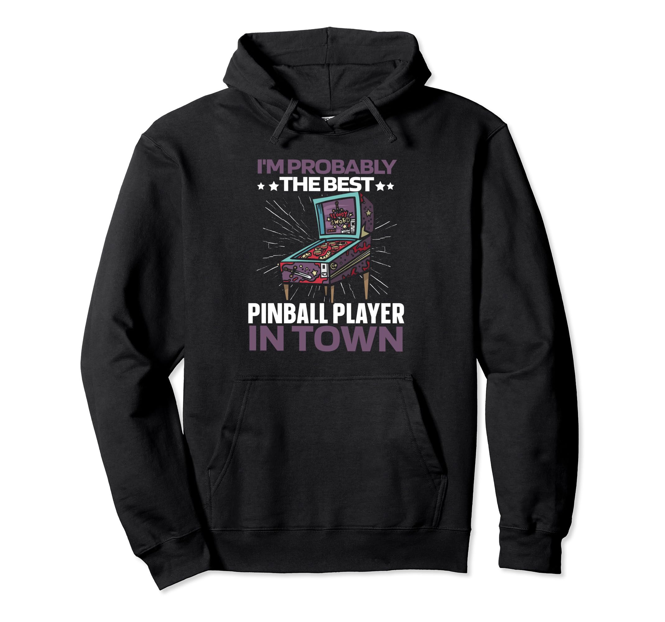 Pinball Arcade Machine Game Pinball Hoodie - Trendy Graphic Unisex - T-Shirt, Sweatshirt, Hoodie