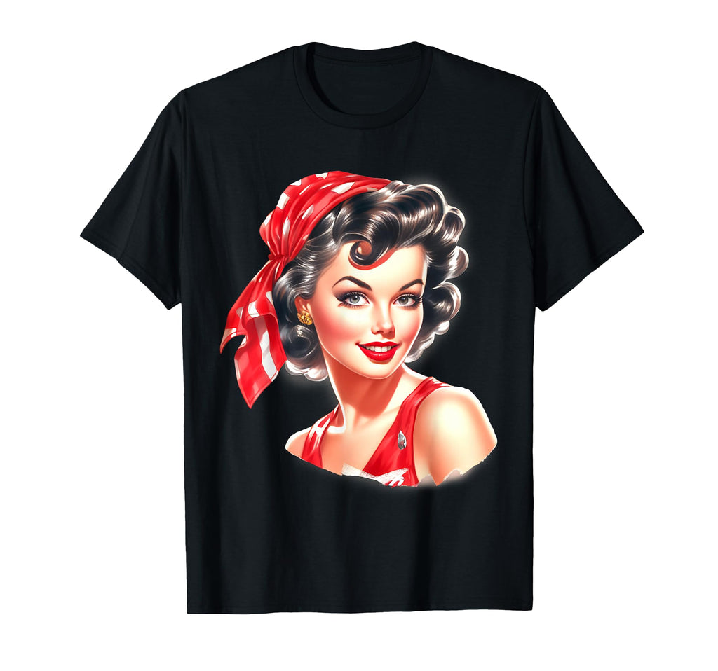 Pin Up X Pretty 1950S T-Shirt - Minimalist Print Unisex - T-Shirt, Sweatshirt, Hoodie