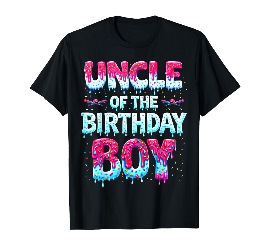 Uncle Birthday Ice Cream Baseball T-Shirt - Fun Novelty Design Unisex - T-Shirt, Sweatshirt, Hoodie