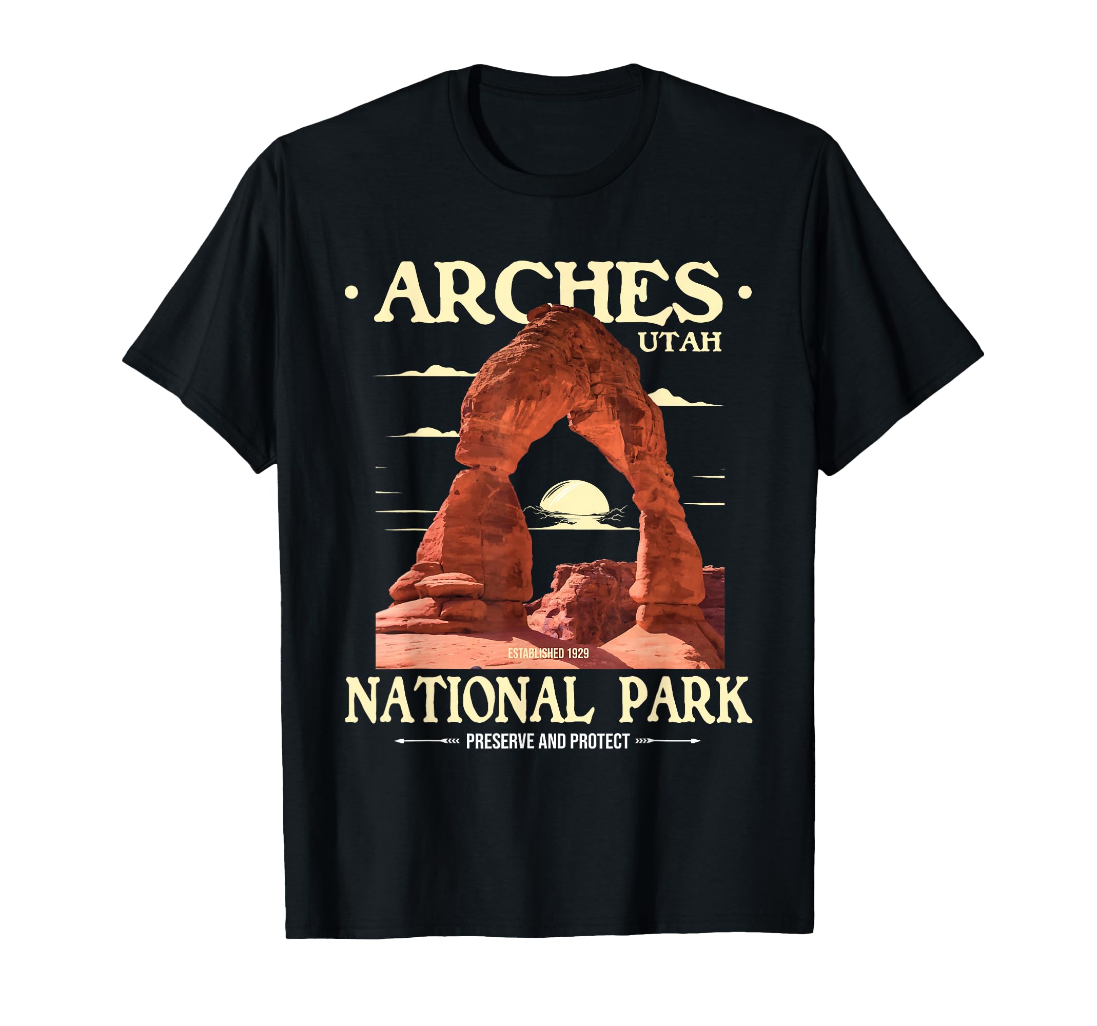 Arches National Park Hiking Camping T-Shirt - Trendy Graphic Men Women - T-Shirt, Sweatshirt, Hoodie