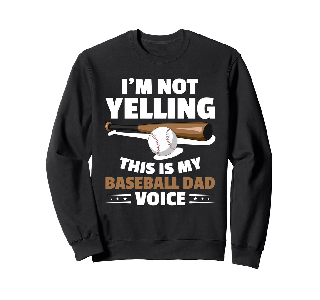 Fathers Day Baseball Dad Parent Sweatshirt - Trendy Graphic Men Women - T-Shirt, Sweatshirt, Hoodie