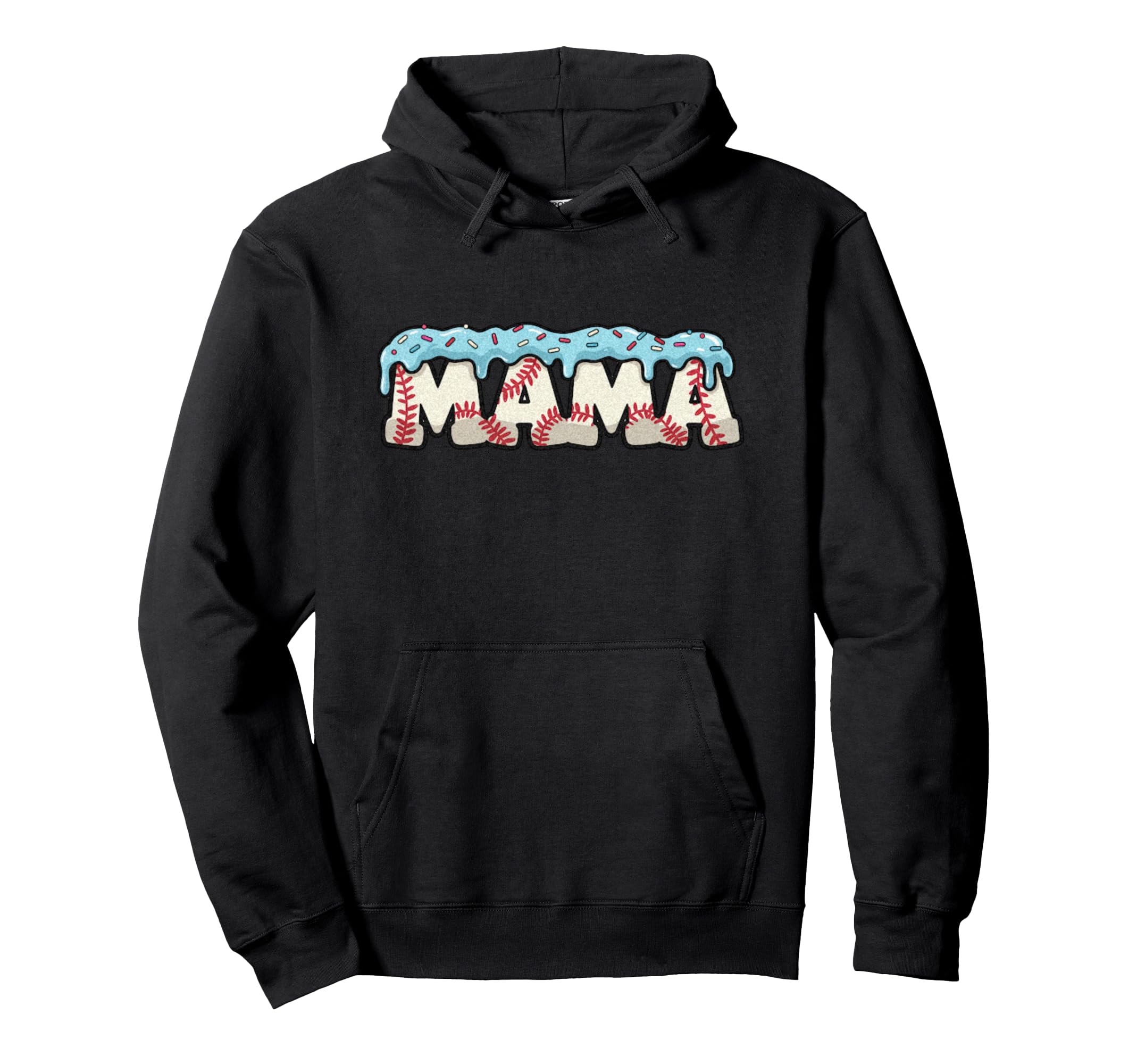 Baseball Ice Cream Dripping Baseball Hoodie - Aesthetic Graphic Men Women - T-Shirt, Sweatshirt, Hoodie