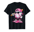 Baseball Drip Ice Cream Breast T-Shirt - Aesthetic Graphic for Adults - T-Shirt, Sweatshirt, Hoodie