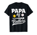 Papa Ballers Papa Baseball And T-Shirt - Custom Art Print for Adults - T-Shirt, Sweatshirt, Hoodie