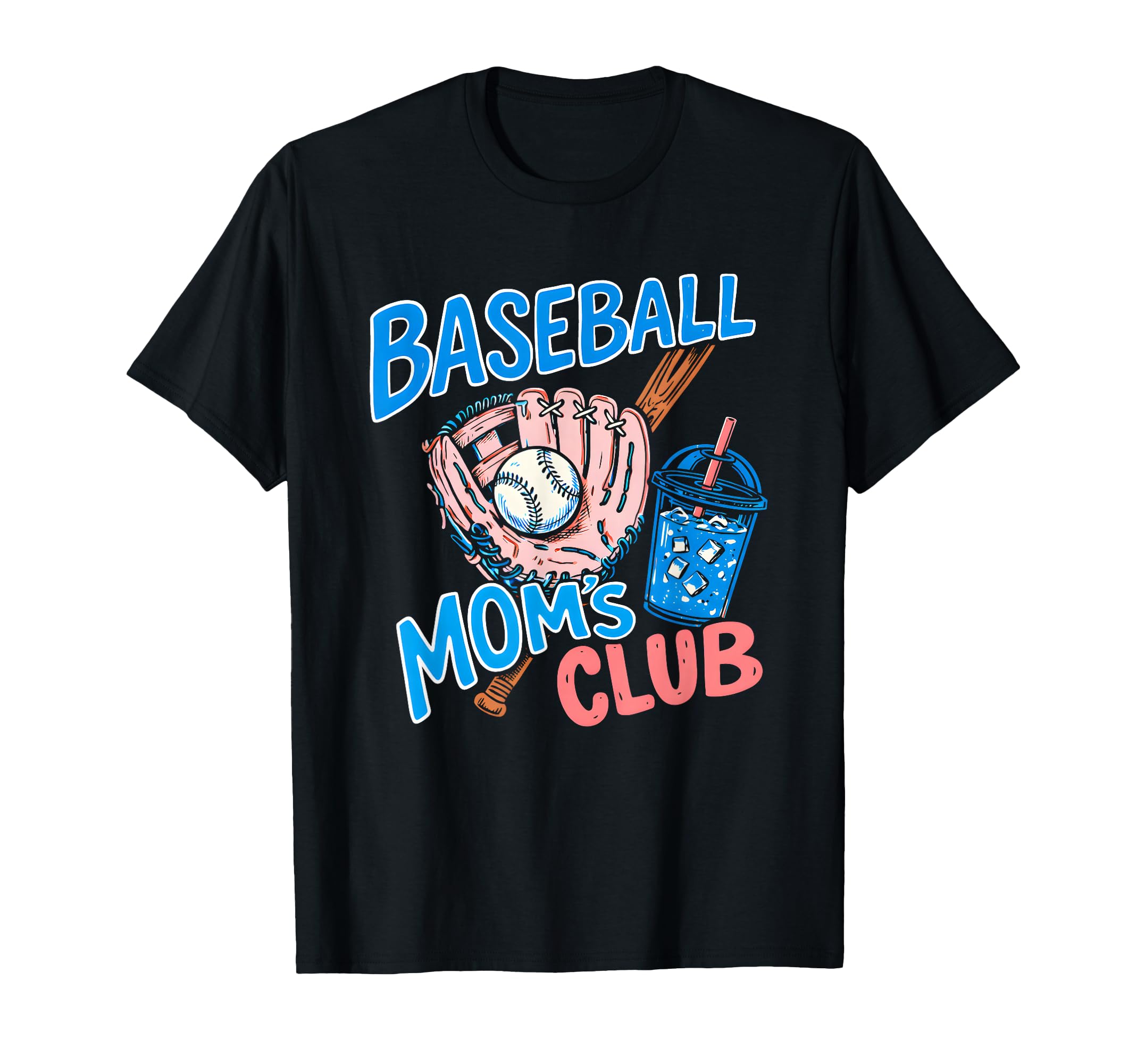 Baseball Moms Club Trendy Game Day T-Shirt - Aesthetic Graphic Unisex - T-Shirt, Sweatshirt, Hoodie