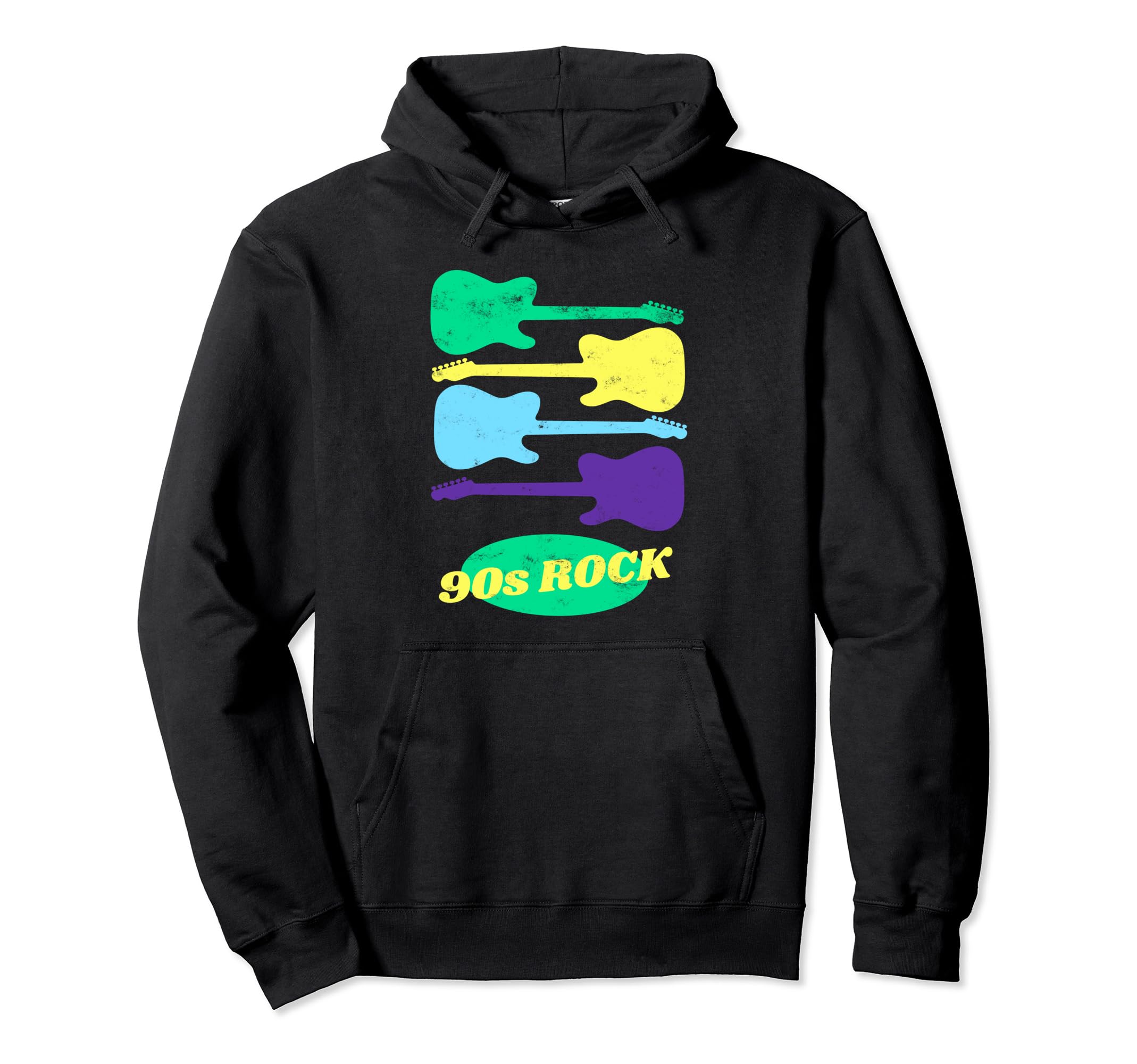 90S Rock Guitar 1990S Music Band Guitarist Hoodie - Novelty Apparel Unisex - T-Shirt, Sweatshirt, Hoodie