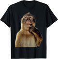 FUNNY Thinking Monkey MEME CUTE - Adult & Kids T-Shirts, Sweatshirts & Hoodies apparel design preview 1