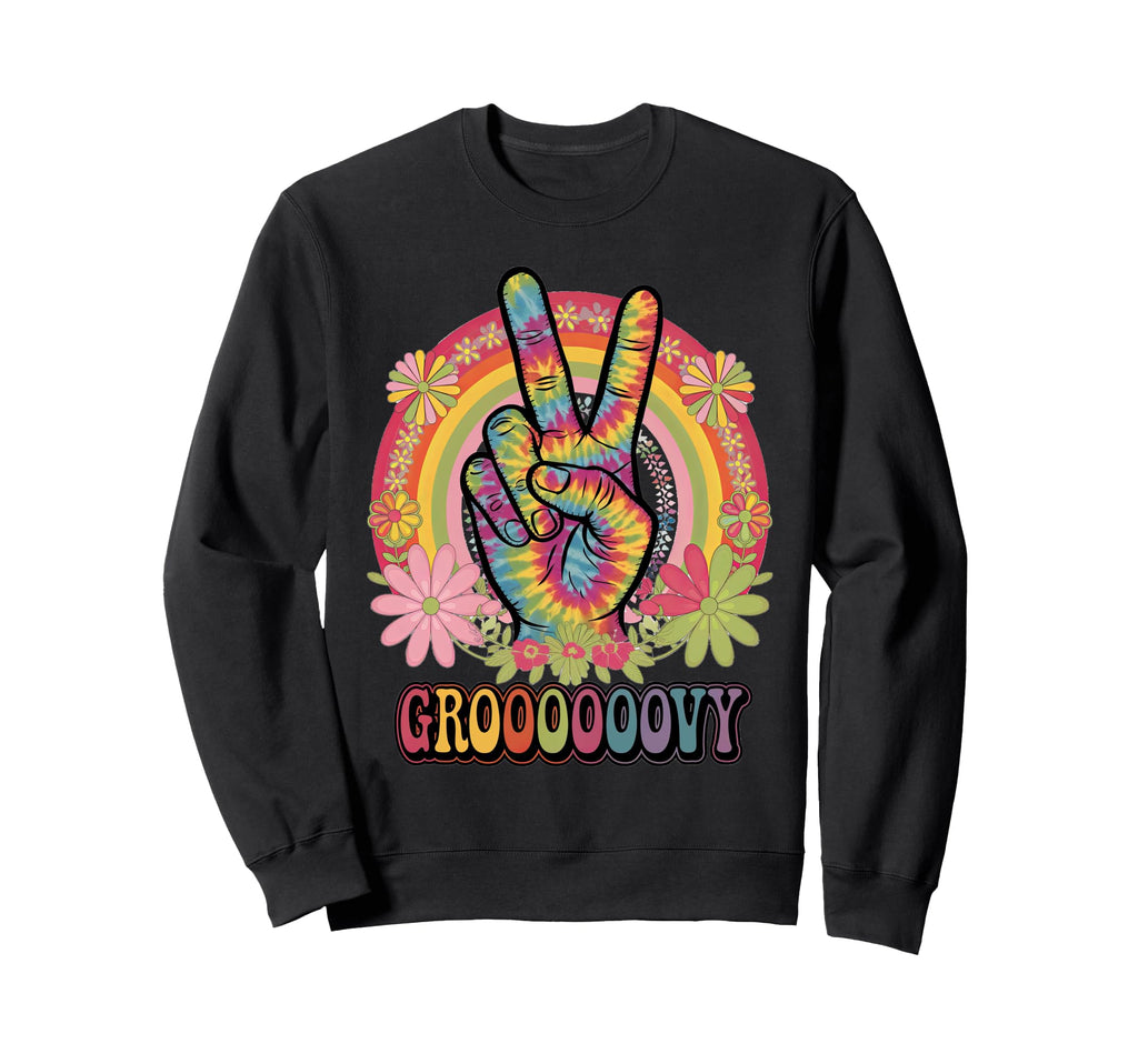Groovy Grooooovy Discoball Party Sweatshirt - Graphic Print Unisex - T-Shirt, Sweatshirt, Hoodie