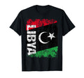 Libya Flag Distressed Libya T-Shirt - Minimalist Print Men Women - T-Shirt, Sweatshirt, Hoodie