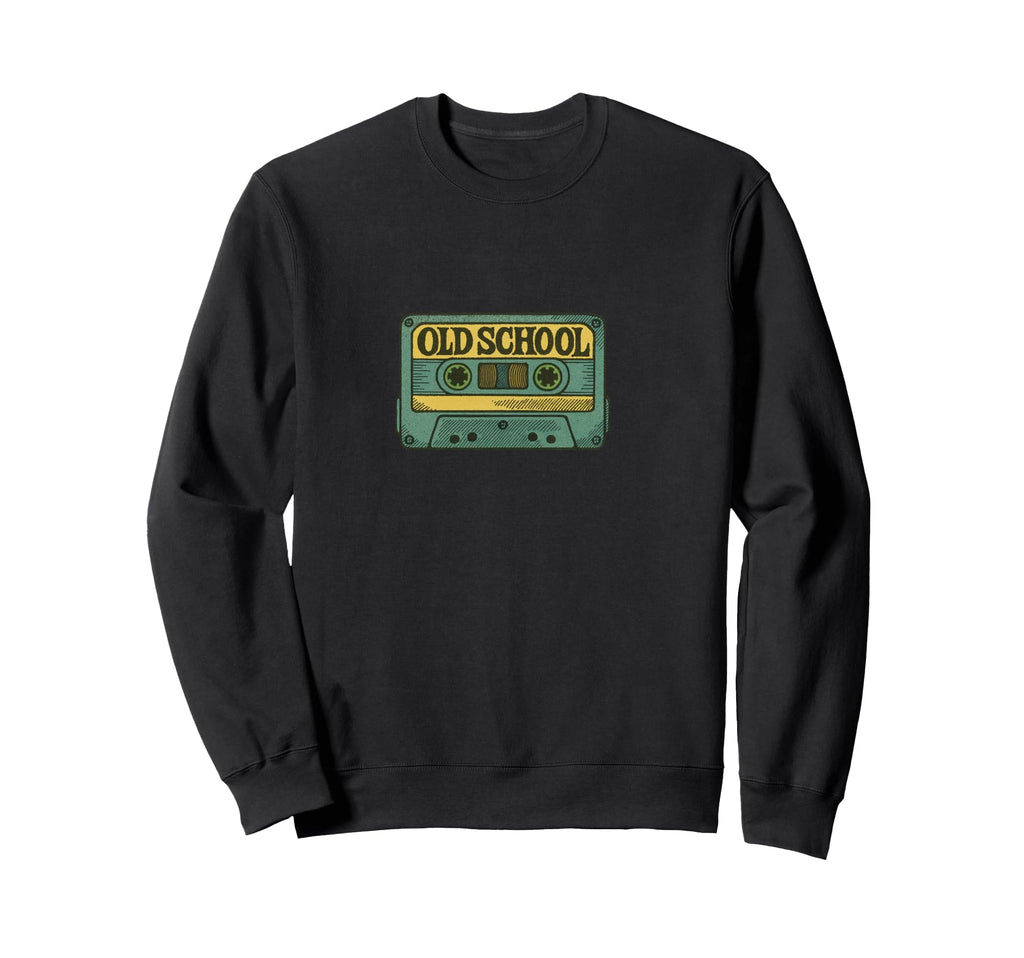 Old School Cassette Tape Sweatshirt - Aesthetic Graphic Men Women - T-Shirt, Sweatshirt, Hoodie