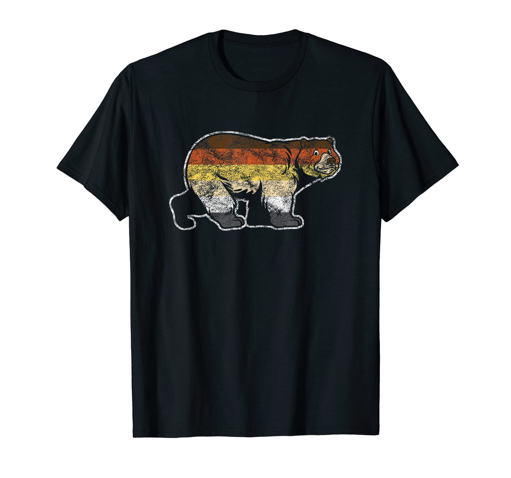 Gay Bear Color Flag Stripes Rainbow T-Shirt - Unique Graphic Unisex - T-Shirt, Sweatshirt, Hoodie