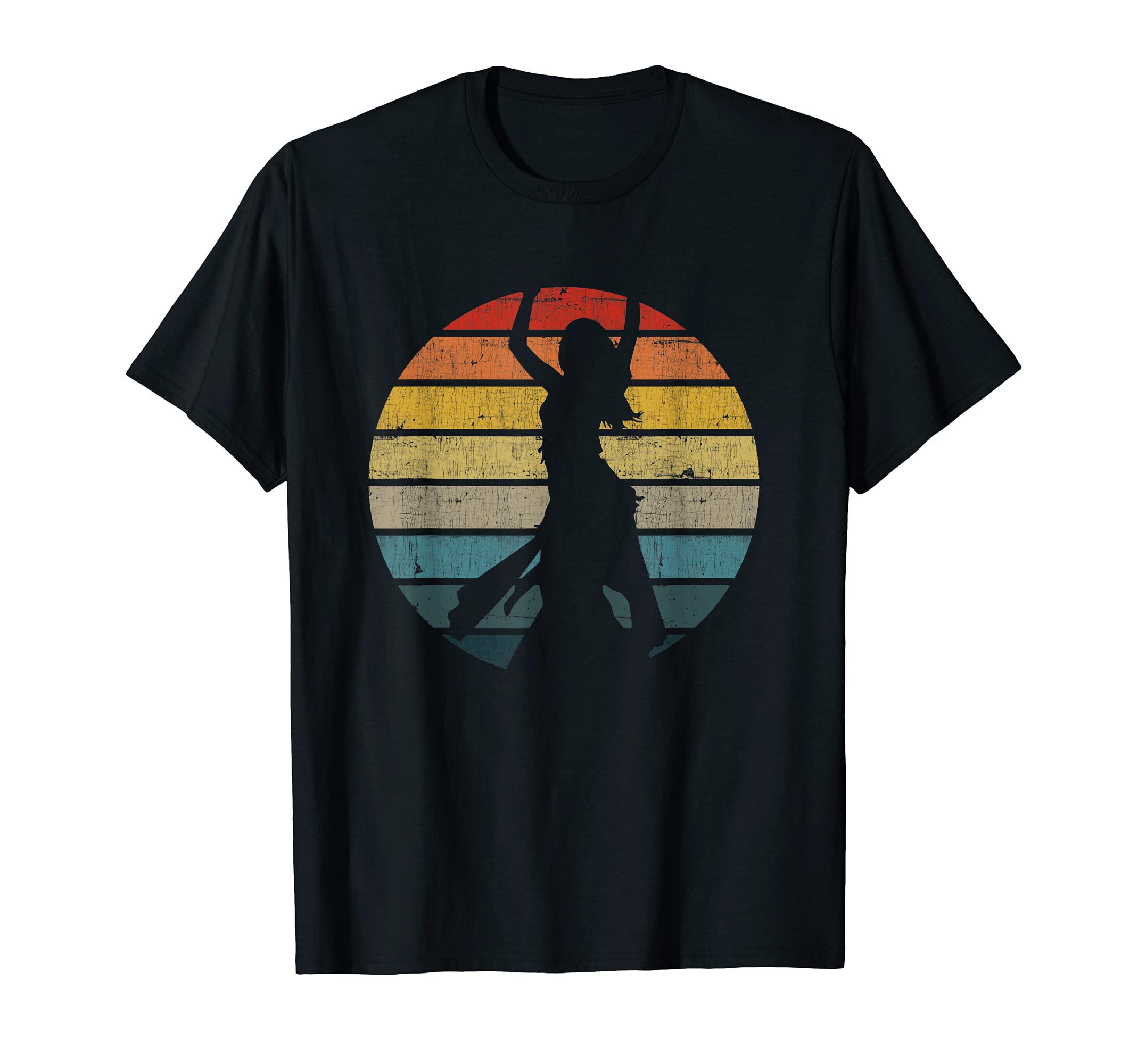 Belly Dancer Silhouette Distressed T-Shirt - Unique Graphic for Adults - T-Shirt, Sweatshirt, Hoodie