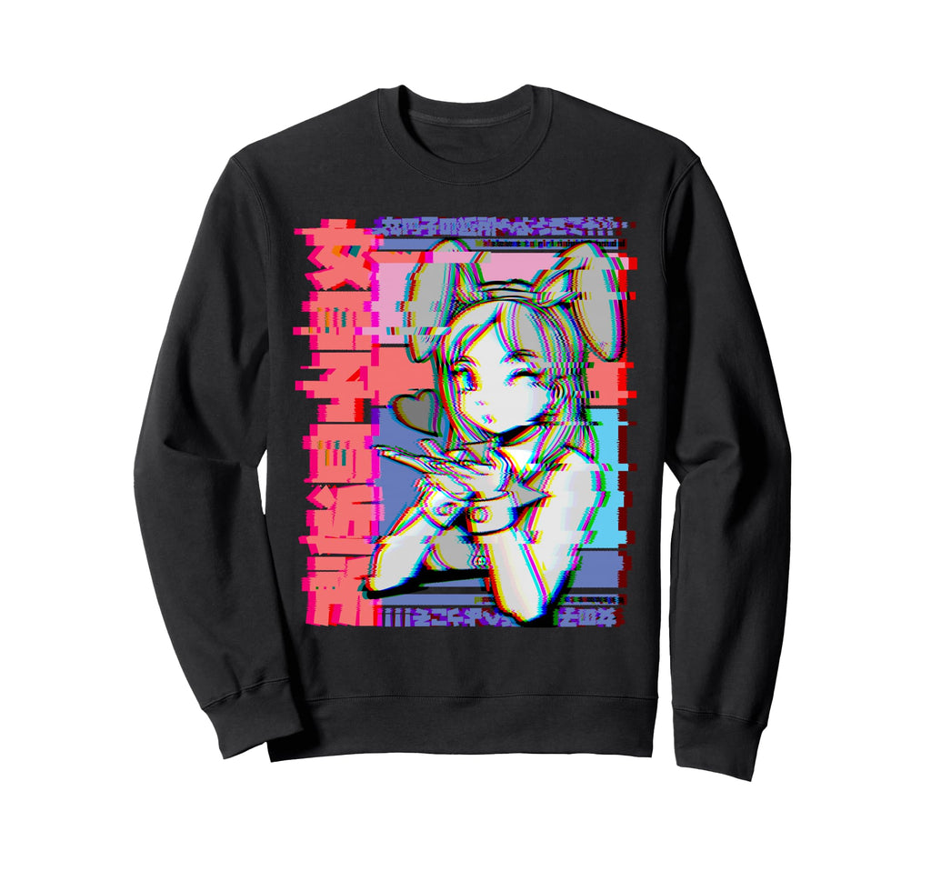 Vaporwave Aesthetic Japanese Sweatshirt - Casual Everyday Wear for Adults - T-Shirt, Sweatshirt, Hoodie
