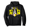 Ball Dad Baseball Softball Dad Softball Hoodie - Graphic Print for Adults - T-Shirt, Sweatshirt, Hoodie