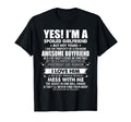Yes Im Spoiled Girlfriend Freaking T-Shirt - Trendy Graphic for Adults - T-Shirt, Sweatshirt, Hoodie
