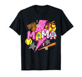 Softball Mama Cheer Mom Mothers Day Game T-Shirt - Custom Art Print Unisex - T-Shirt, Sweatshirt, Hoodie