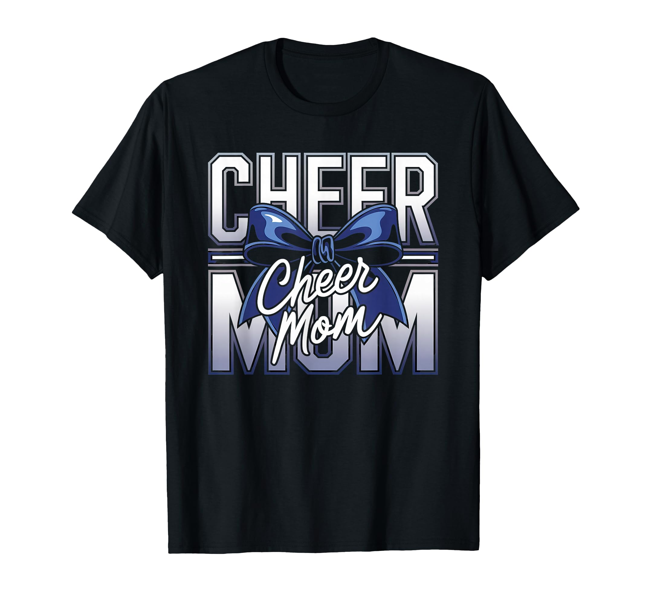Cheer Mom Mother Bow Cheerleader T-Shirt - Casual Everyday Wear Men Women - T-Shirt, Sweatshirt, Hoodie