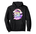 Kawaii Pastel Goth Creepy Rainbow Sheep Hoodie - Unique Graphic Men Women - T-Shirt, Sweatshirt, Hoodie