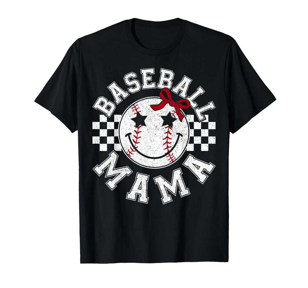 Baseball Mama Coquette Bow Game Day T-Shirt - Aesthetic Graphic for Adults - T-Shirt, Sweatshirt, Hoodie