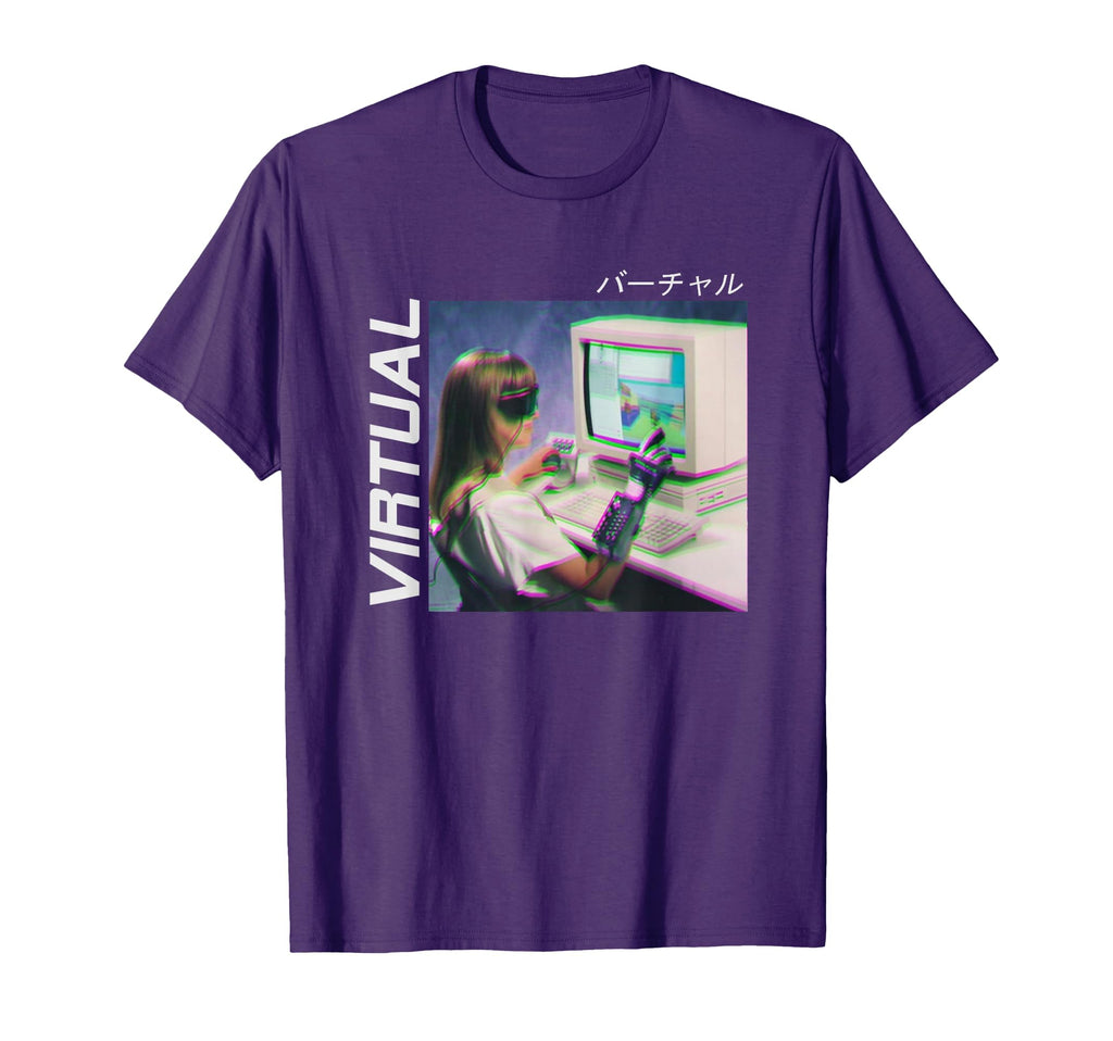 Vaporwave 90S Glitch Vaporwave T-Shirt - Graphic Print for Adults - T-Shirt, Sweatshirt, Hoodie