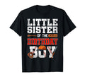 Little Sister Birthday Baseball Bday T-Shirt - Graphic Print for Adults - T-Shirt, Sweatshirt, Hoodie