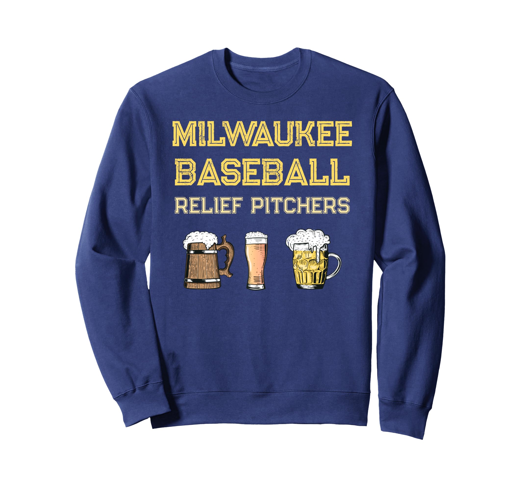 Milwaukee Baseball Beer Fan Sweatshirt - Aesthetic Graphic Men Women - T-Shirt, Sweatshirt, Hoodie