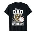 Proud Dad Teenager 13Th Birthday Baseball T-Shirt - Streetwear Style Unisex - T-Shirt, Sweatshirt, Hoodie