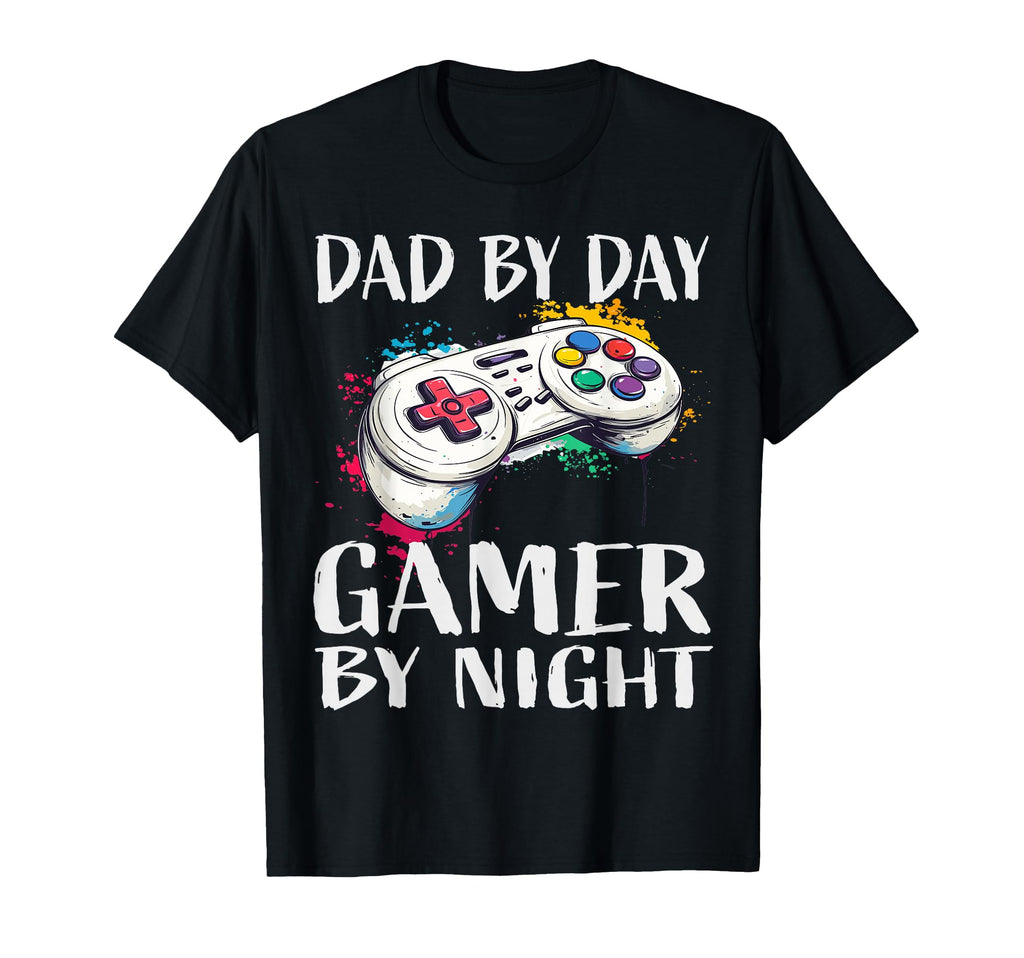 Dad Day Gamer Night Gamer Dad T-Shirt - Graphic Print Unisex - T-Shirt, Sweatshirt, Hoodie