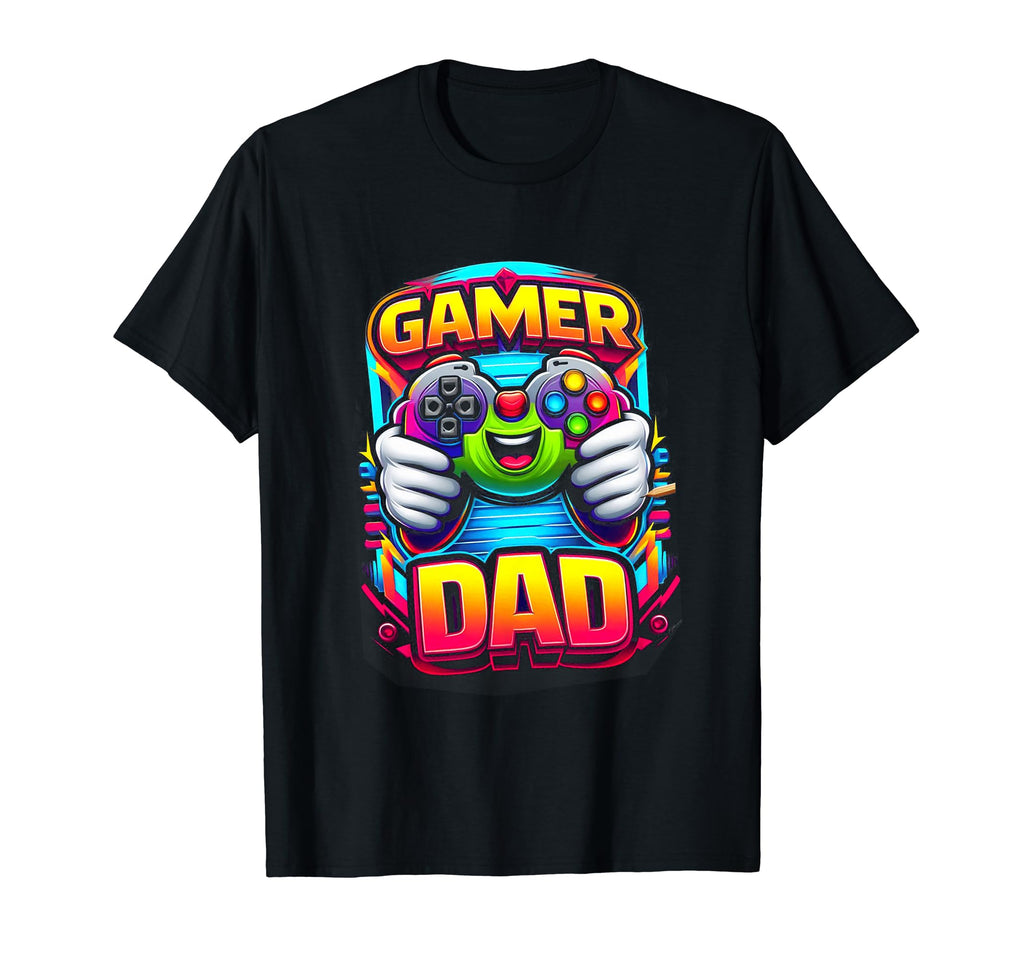 Gamer Dad Game Controller Gaming Video T-Shirt - Graphic Print for Adults - T-Shirt, Sweatshirt, Hoodie
