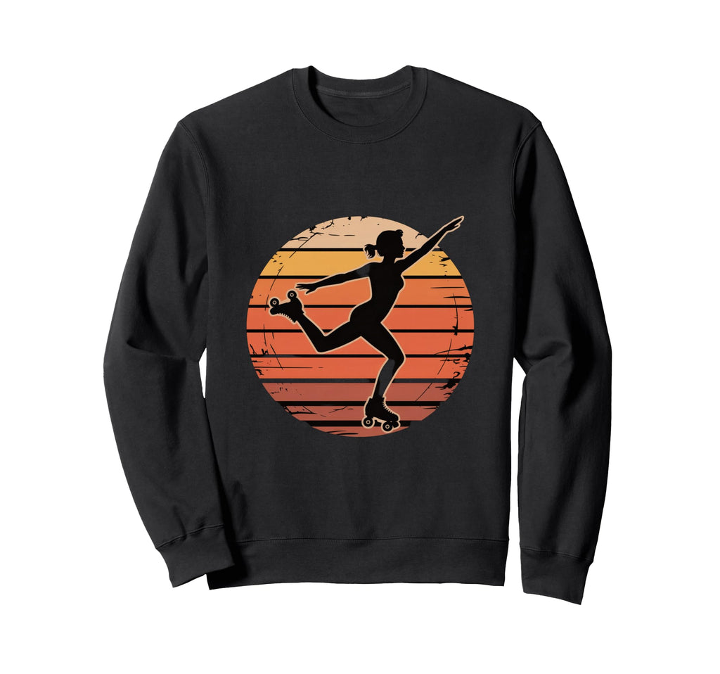 Roller Skating Skater Vibes Sweatshirt - Aesthetic Graphic for Adults - T-Shirt, Sweatshirt, Hoodie