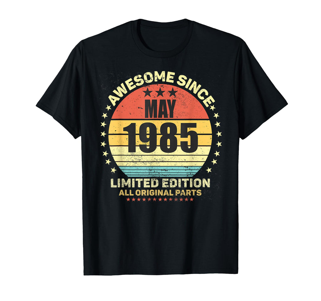 Awesome Since May 1985 38Th Birthday Sunset T-Shirt - Unique Graphic Unisex - T-Shirt, Sweatshirt, Hoodie