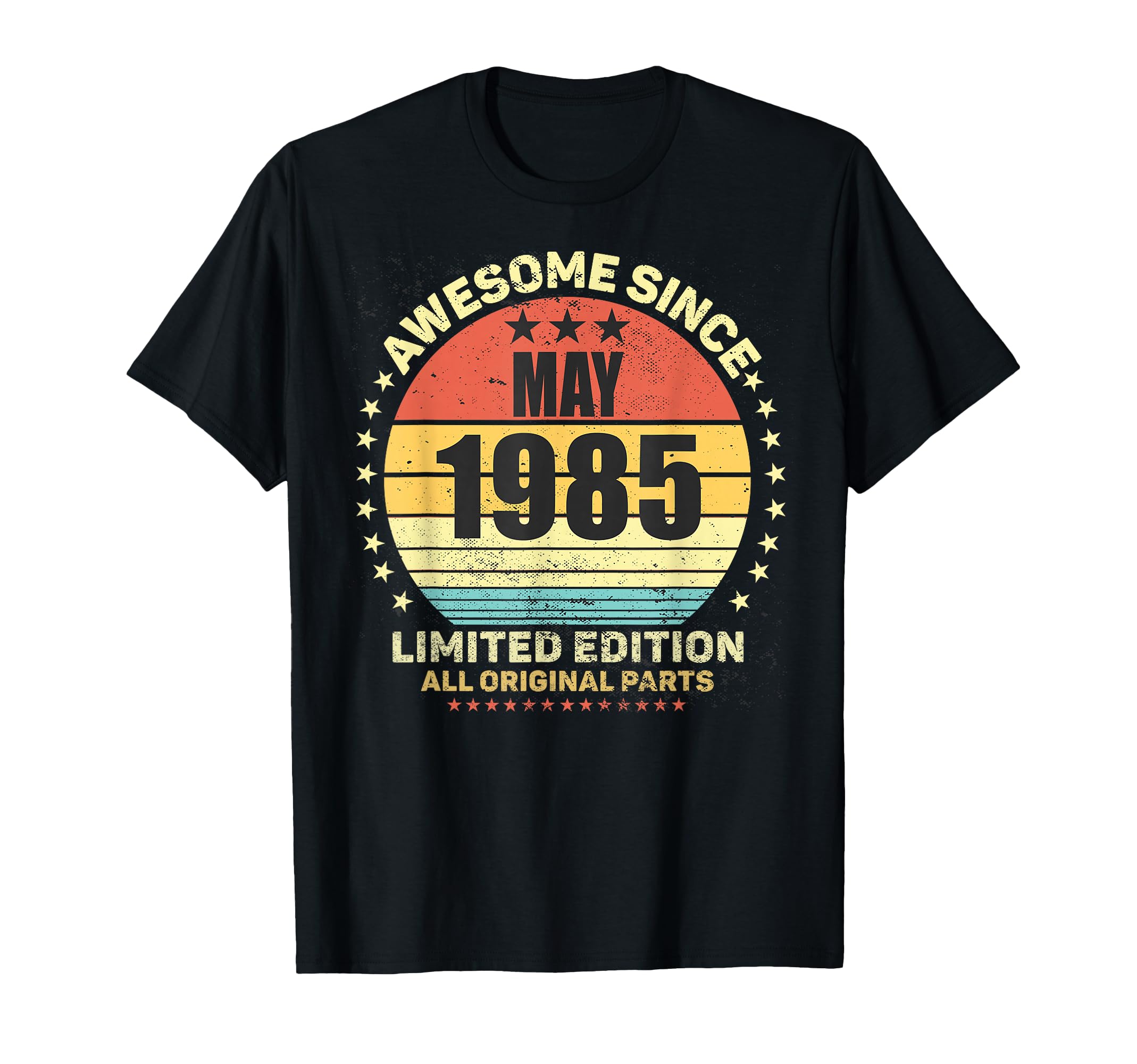 Awesome Since May 1985 38Th Birthday Sunset T-Shirt - Unique Graphic Unisex - T-Shirt, Sweatshirt, Hoodie