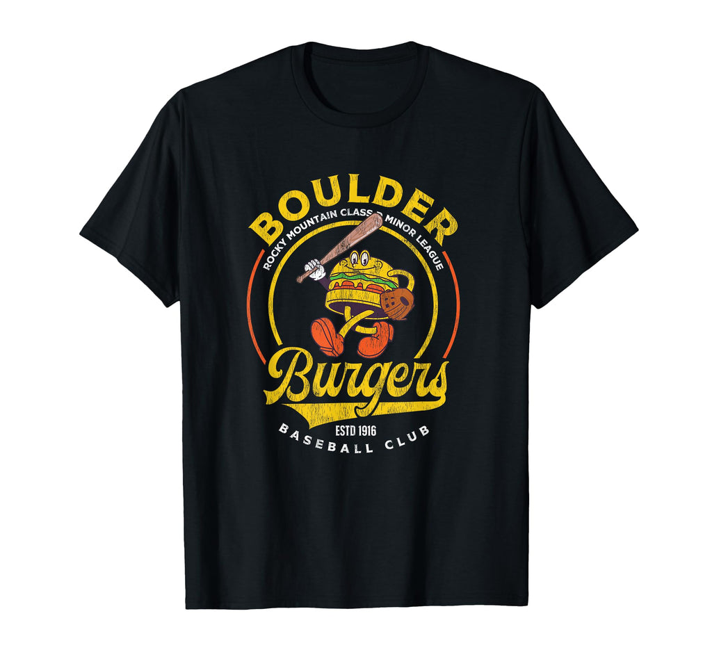 Boulder Burgers Minor League Baseball T-Shirt - Streetwear Style Unisex - T-Shirt, Sweatshirt, Hoodie