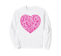 Boho Wildflowers Watercolor Heart Sweatshirt - Custom Art Print Men Women - T-Shirt, Sweatshirt, Hoodie