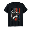Baseball American Flag Patriotic T-Shirt - Trendy Graphic for Adults - T-Shirt, Sweatshirt, Hoodie