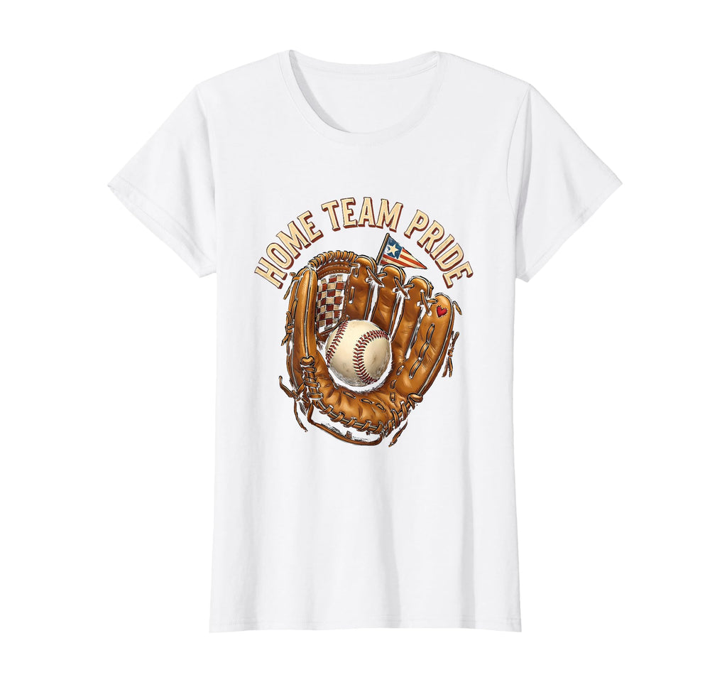 Home Team Pride Baseball Mom T-Shirt - Minimalist Print Men Women - T-Shirt, Sweatshirt, Hoodie