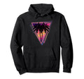 Synthwave Vaporwave Triangle Palm Hoodie - Minimalist Print for Adults - T-Shirt, Sweatshirt, Hoodie