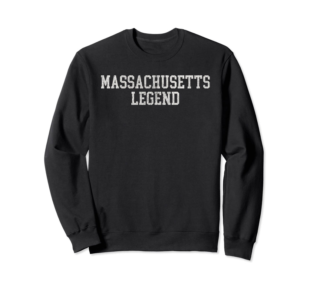 Massachusetts Legend Funny Distressed Sweatshirt - Minimalist Print Unisex - T-Shirt, Sweatshirt, Hoodie