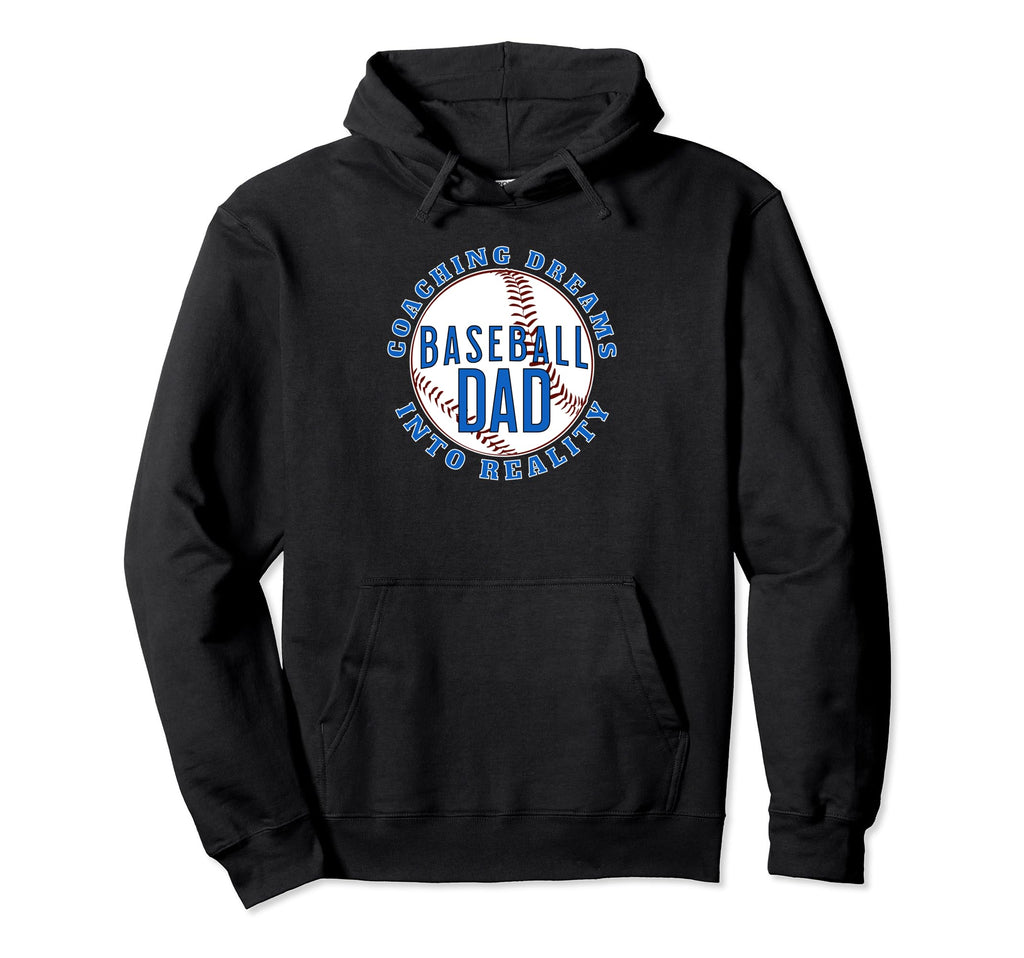 Baseball Dad Coaching Dreams Into Hoodie - Minimalist Print for Adults - T-Shirt, Sweatshirt, Hoodie