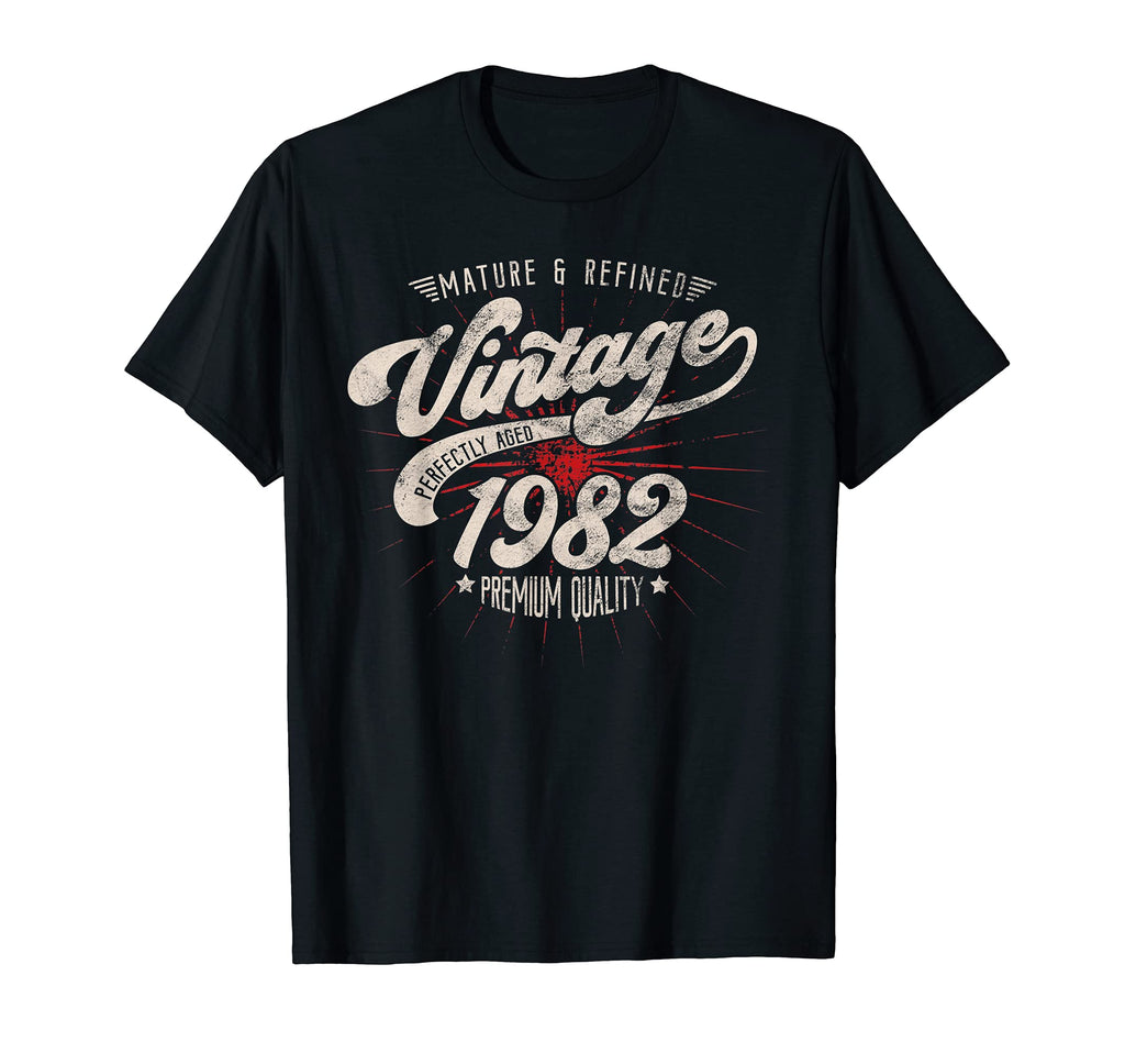 Mature And Refined 1982 Birthday T-Shirt - Unique Graphic Men Women - T-Shirt, Sweatshirt, Hoodie