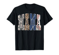 Baseball Mama Leopard Checkered T-Shirt - Fun Novelty Design for Adults - T-Shirt, Sweatshirt, Hoodie